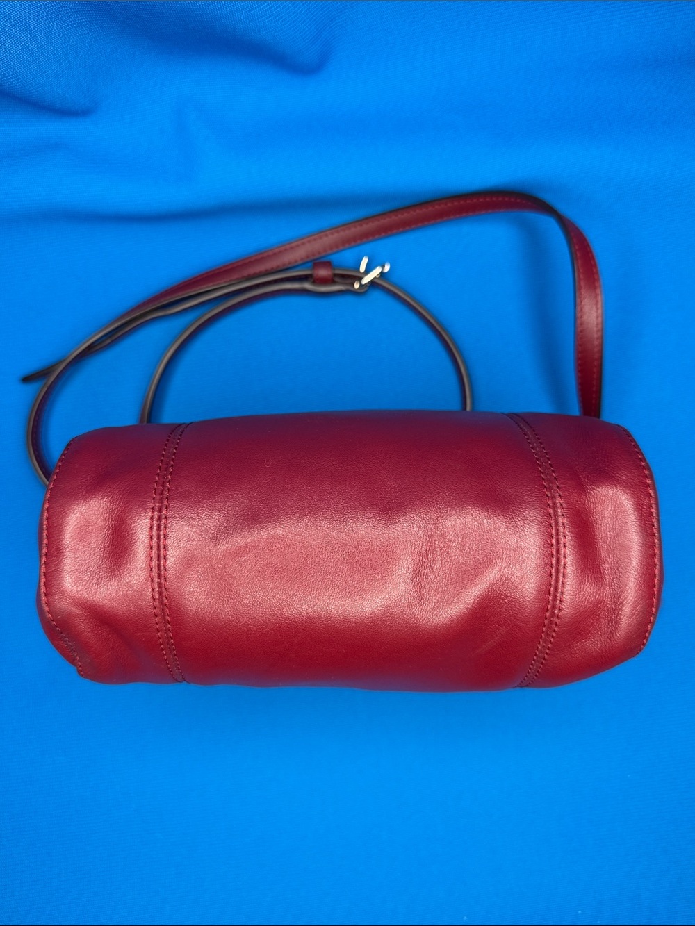 GORGEOUS COACH NEW YORK CRIMSON COLETTE CROSSBODY / SWINGPACK / SHOULDER BAG - Picture 8 of 17